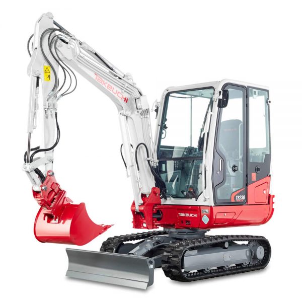 3 t Minibager Takeuchi TB230 náhľad